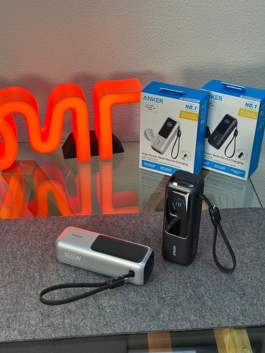Anker Laptop Power Bank (25K, 165W, Built-In and Retractable Cables) Space Black/Silver A1695H11/A1695H41