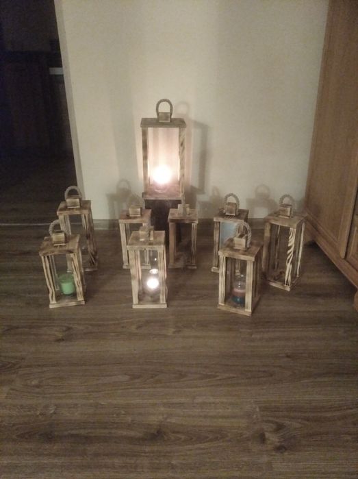 Lampion świecznik świąteczny