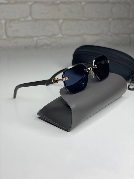 Сонцезахисні окуляри Cartier унісекс безободкові UV400 стильні