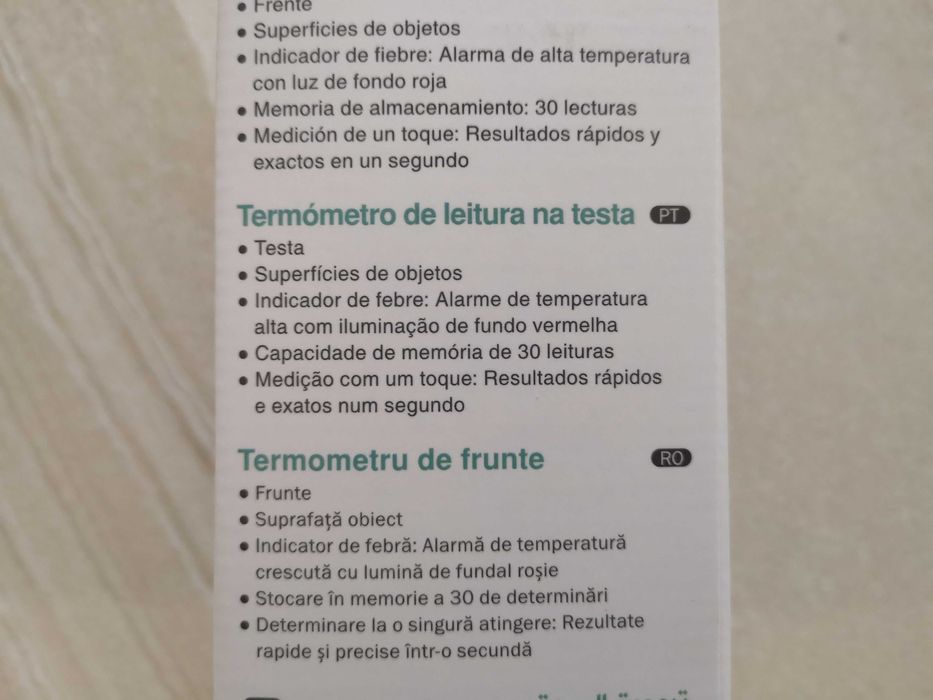 Termómetro Infra-Vermelhos **novo**