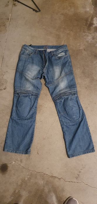 Calças Jeans Motard com protecção