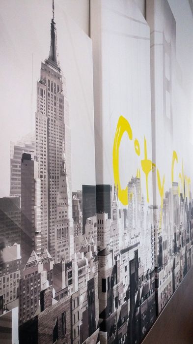 Quadro de 5 peças - "City Color" - Paisagem Urbana