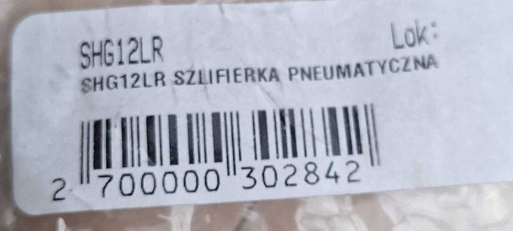 Szlifierka pneumatyczna prosta firmy ATA model SHG12LR