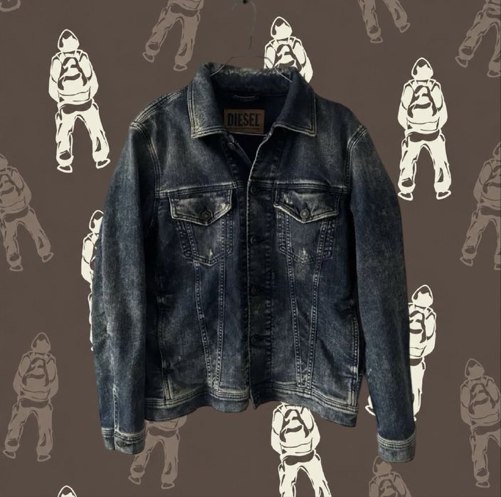 Vintage куртка джинсова Diesel Trucker Jacket in Ripped Denim