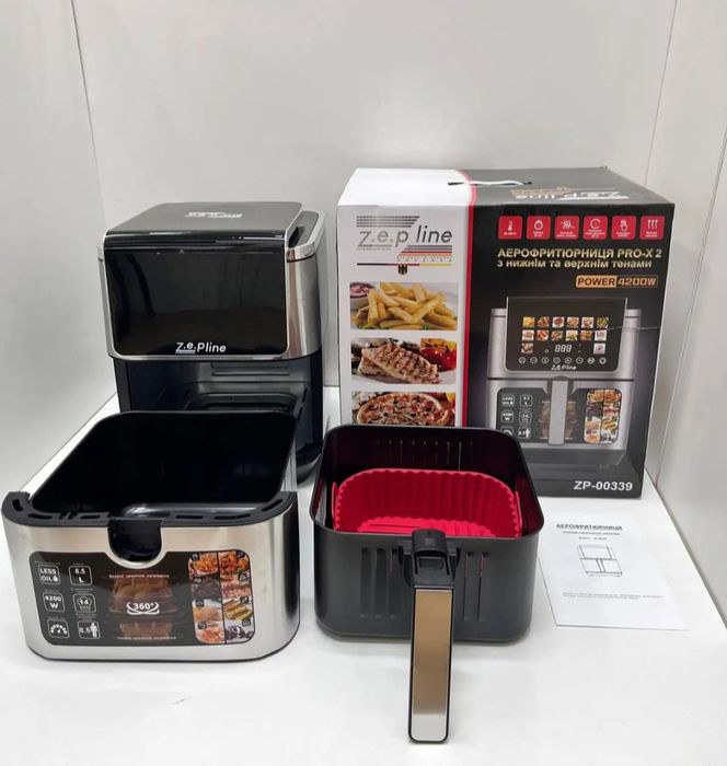 Аерогриль 13л, 14 програм, нова потужна модель Zepline ZP-00339, 4200w