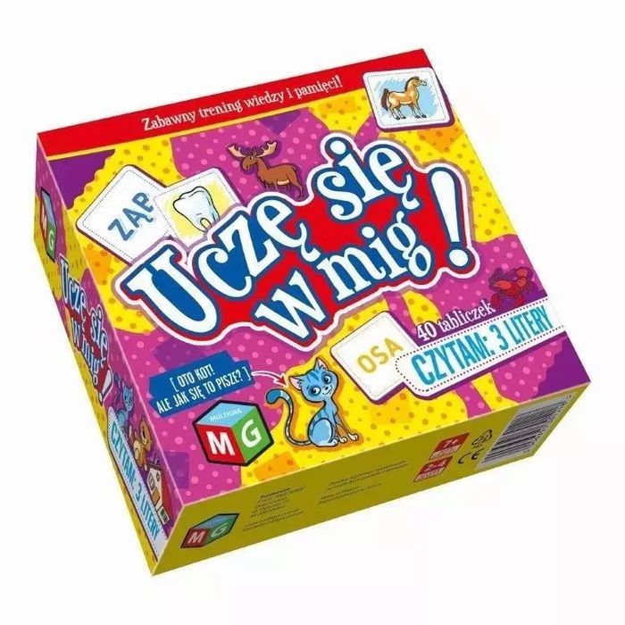 Czytam 3 litery - Uczę się w mig. Multigra