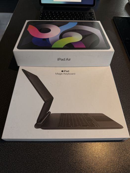 Apple Ipad Air 4 64GB 11” Wifi + cellular, magic keyboard stan idealny