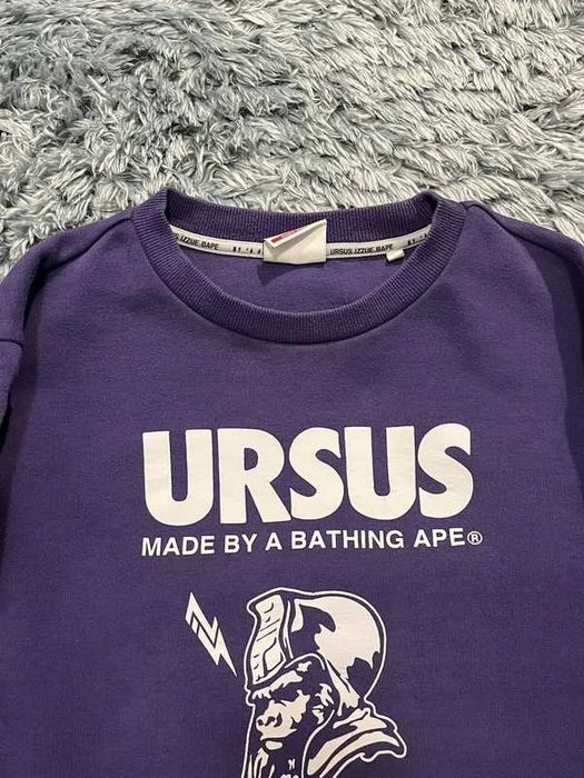 Ursus BAPE x izzue 2019 Fioletowa Bluza