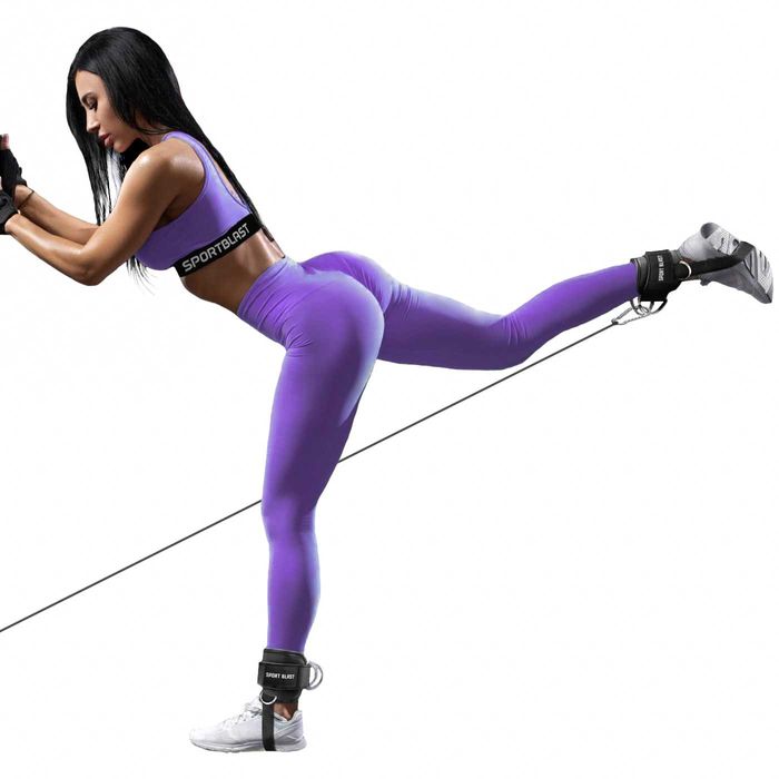 Opaska treningowa na kostkę do atlasu wyciąg 1szt z zabezpieczeniem BS