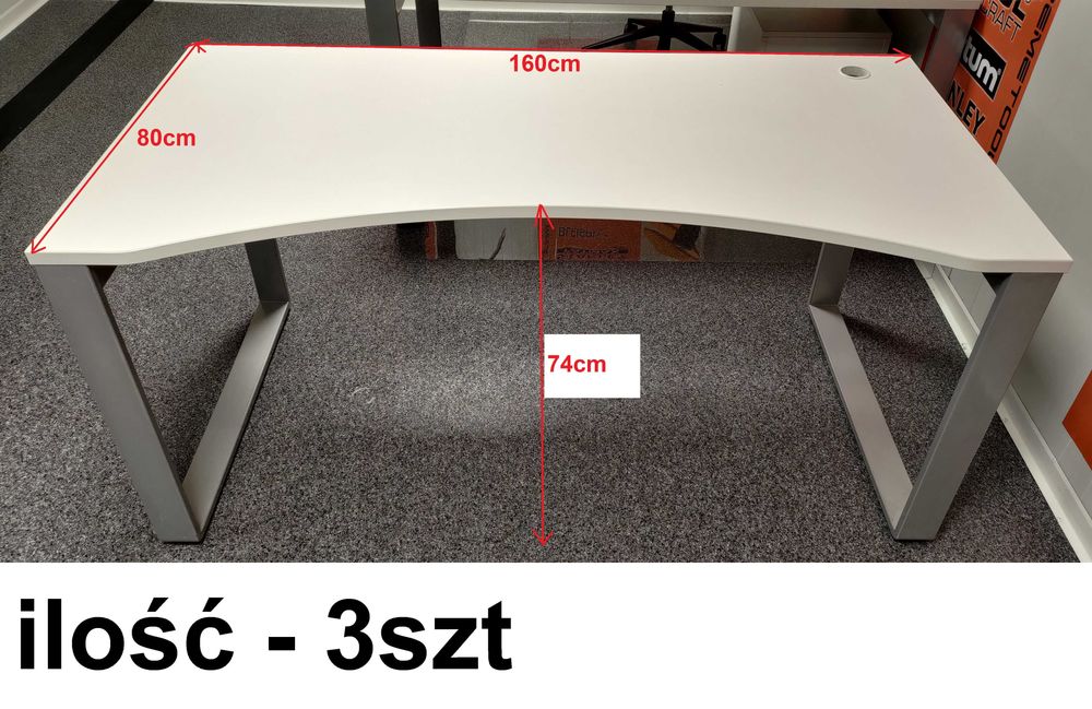 Biurko stół biurowy - 3szt.