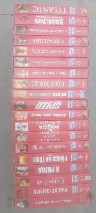 Vendo colecção de K7 VHS, grands clássicos