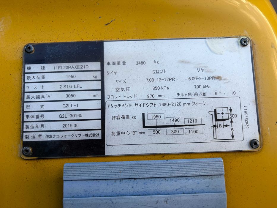 Навантажувач вилковий Sumitomo FG20