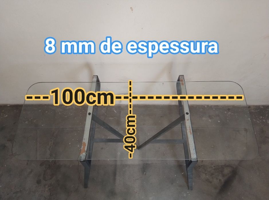 Tampo vidro mesa prateleira casa quarto apartamento vivenda escritório