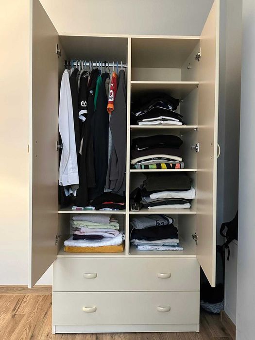 Wardrobe, szafa, cream