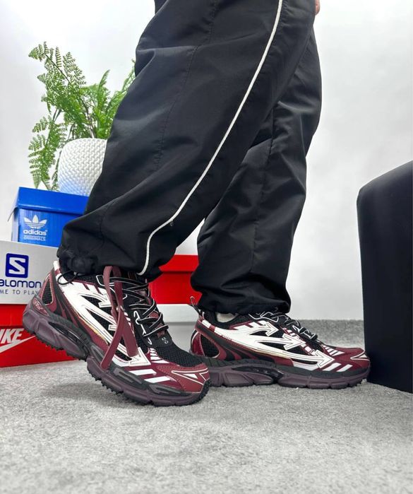 Кросівки Off-White Be Right Back Burgundy Red • Офф-Вайт