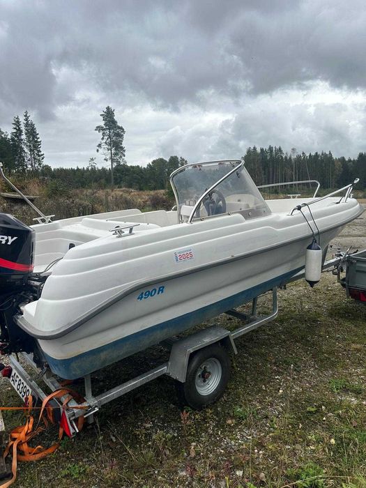 Motorówka łodz bella490r mercury 90hp
