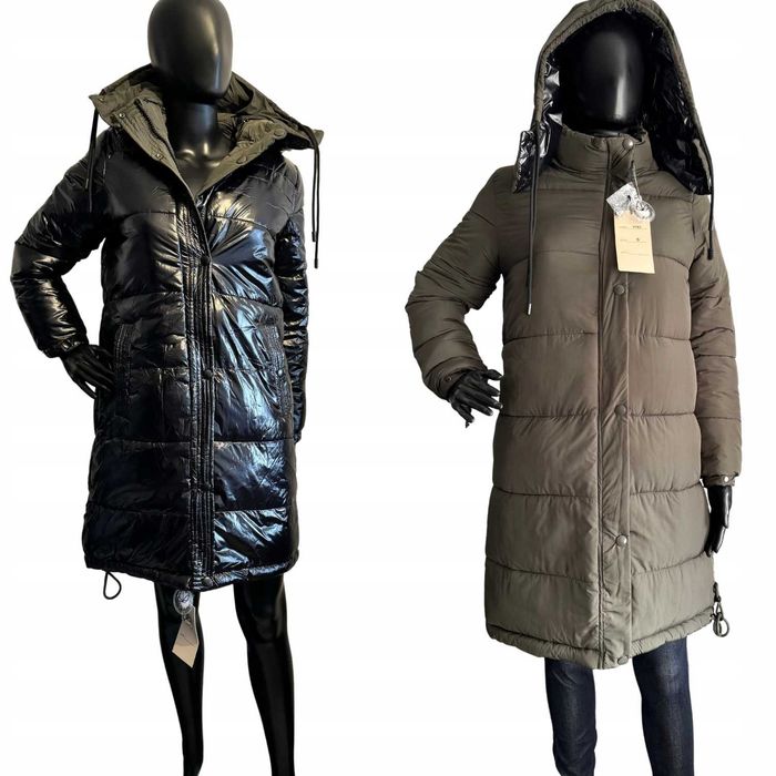 Modna CIEPŁA DWUSTRONNA Kurtka Pikowana różne rozmiary