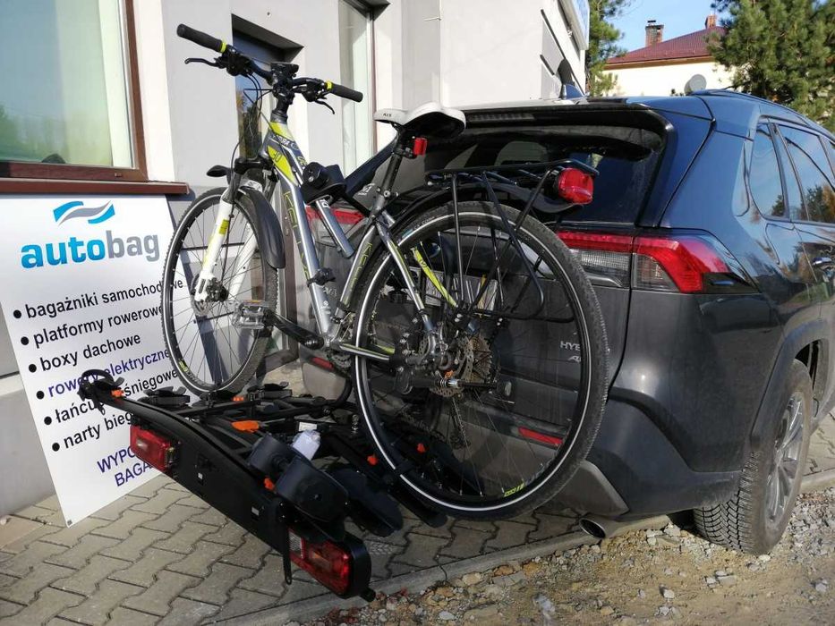 Platforma rowerowa na hak na 4 rowery Aguri Active BIke 3+1 Black