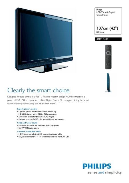 Телевізор плоский Philips 42”