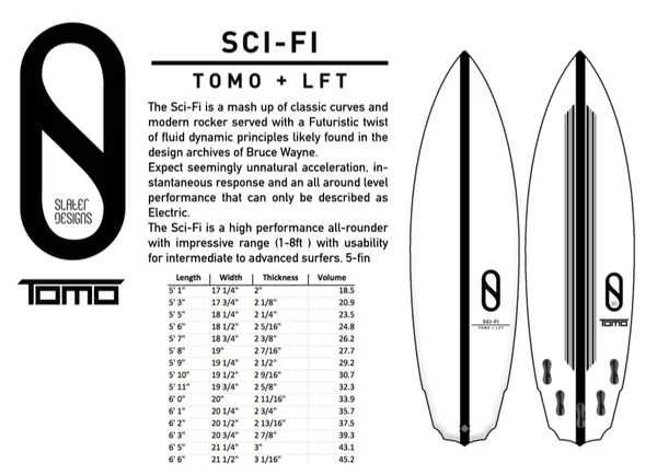 Surfboard-Firewire Sci-Fi-  5'6" | Tomo + LFT | 24.8L Kelly Slater+3 fins FCS II +Cover FCS