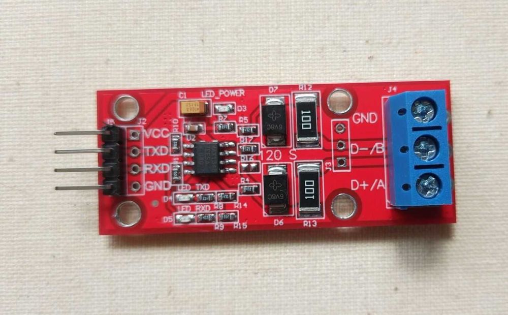 RS-485 преобразователь UART TTL драйвер МАХ1340 защита выход супрессор
