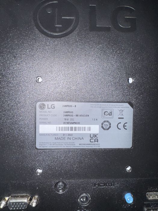 Монітор Lg 24см