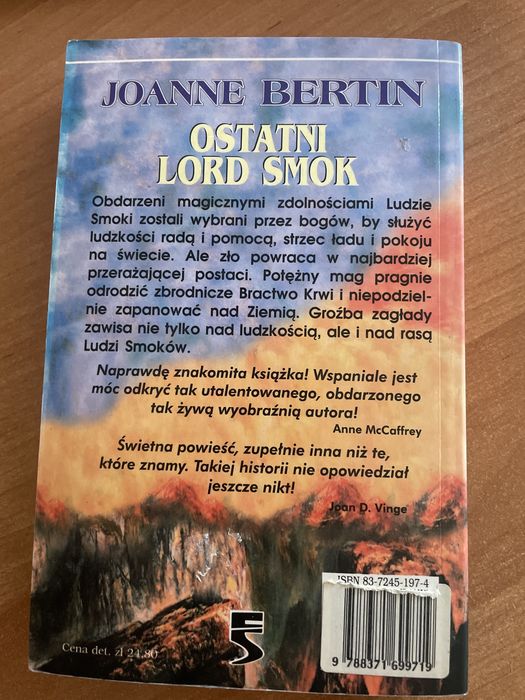 Joanne Bertin ostatni lord smok
