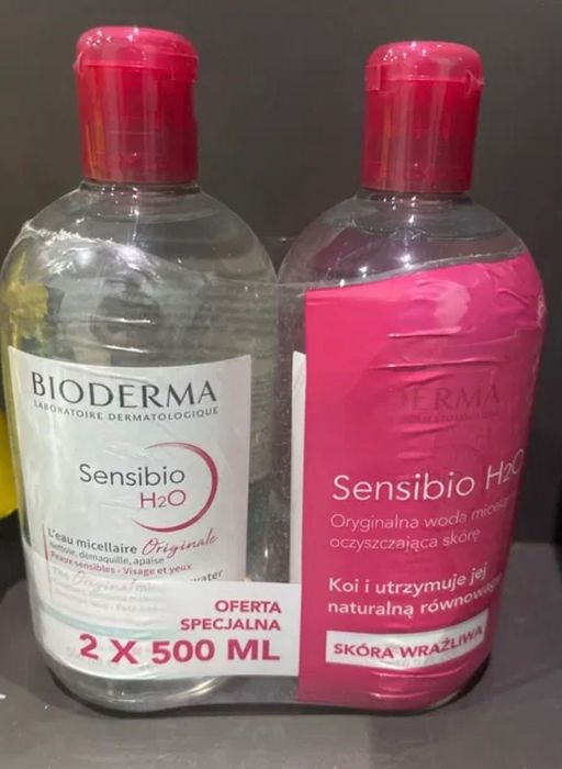Bioderma Sensibio H2O 2x500  Płyn Micelarny do demakijażu
