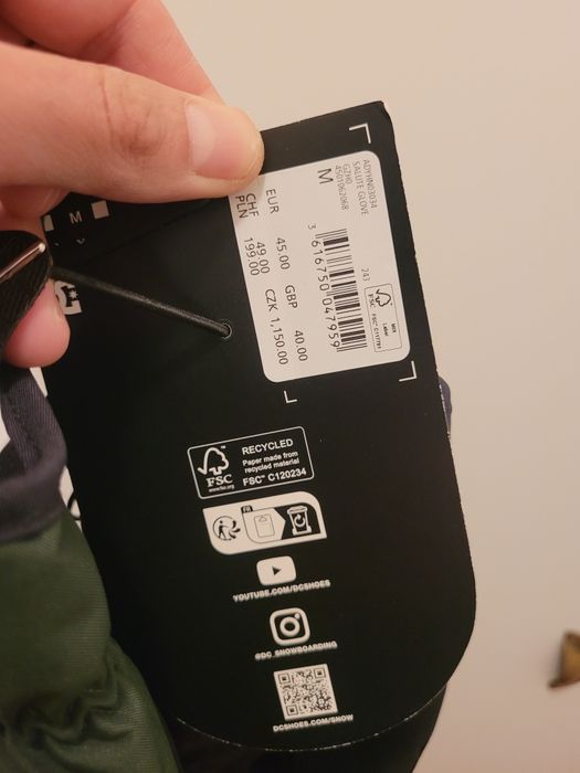 Luvas DC 10K Impermeáveis (Snowboard/Ski) – NOVAS