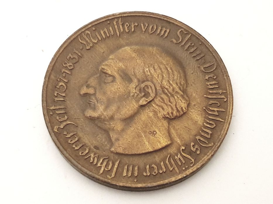 Antiga moeda alemã 10 Mark Notgeld de 1921