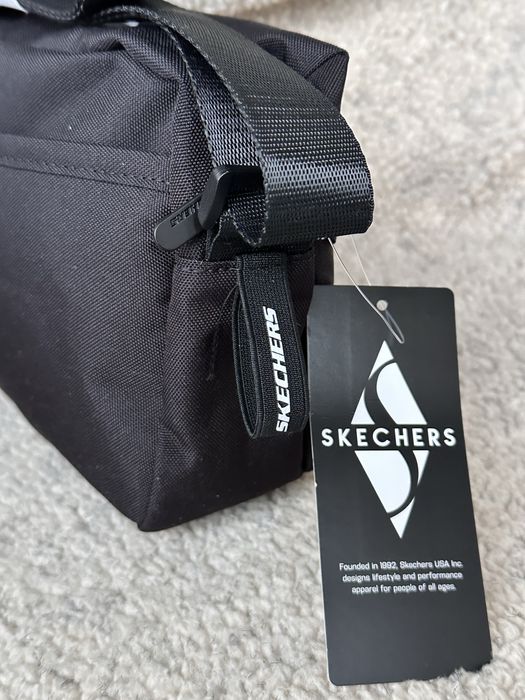 Сумка Skechers. Чорна сумка скечерс . Сумка через плече. Оригінал