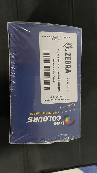 Fita de impressão zebra true colours