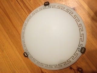 plafon, lampa wisząca, szkło, retro, rustykalna