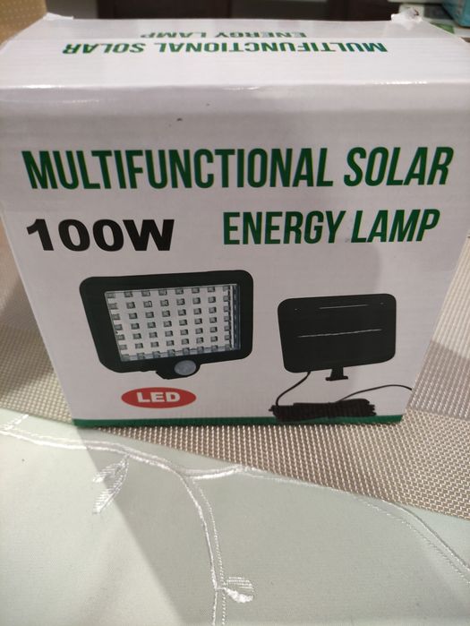 Lampa solarna z czujnikiem ruchu zmierzchu 100led