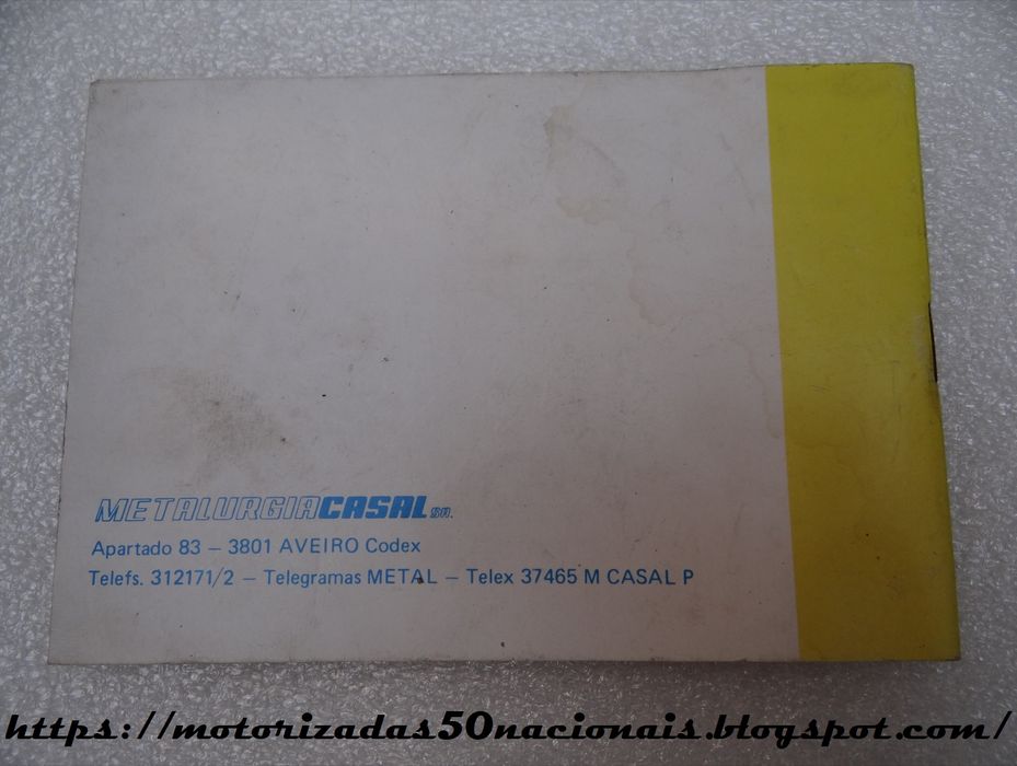 Manual de Instruções e Cuidados p/ Motores Casal de 2 Velocidades