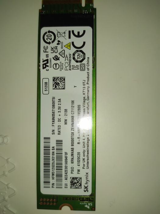 Ccd для ноутбуковSK hunix 512gb