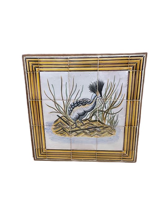 Quadro azulejos seculo 18 ou 19 assinado