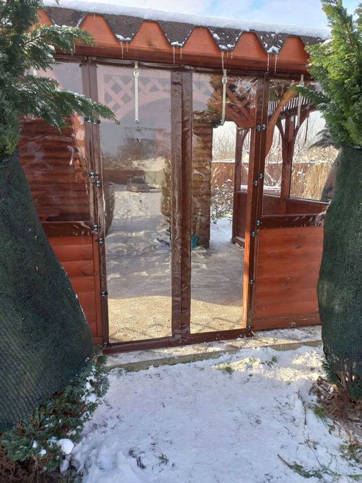 М'які вікна-штори для альтанки/тераси