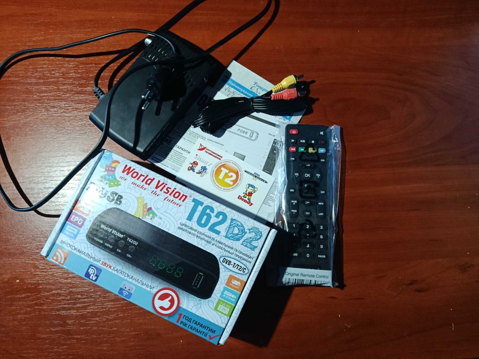 ТВ-ресивер DVB-T2 World Vision T62D2 тюнер