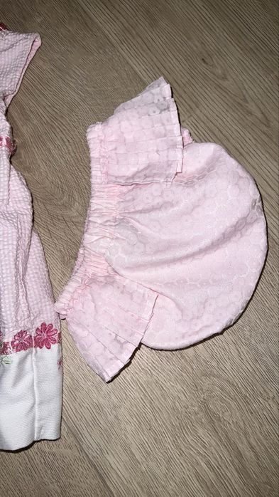 Sukienka retro o majteczki sesja dziewczynka 68 cm