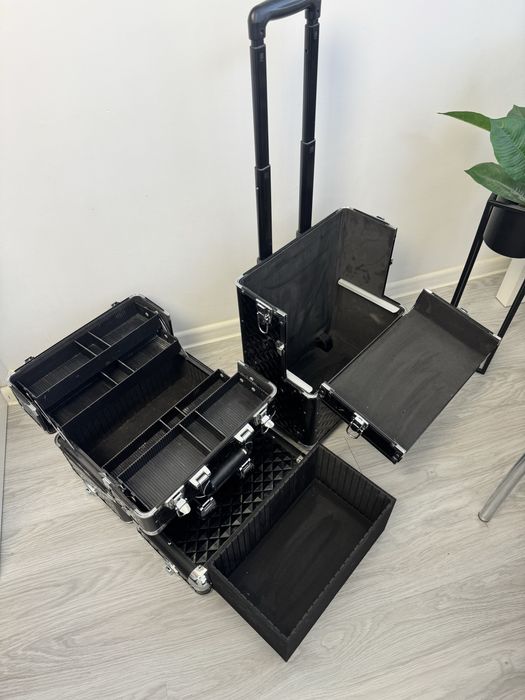 Kufer kosmetyczny, walizka na kosmetyki duża 2w1