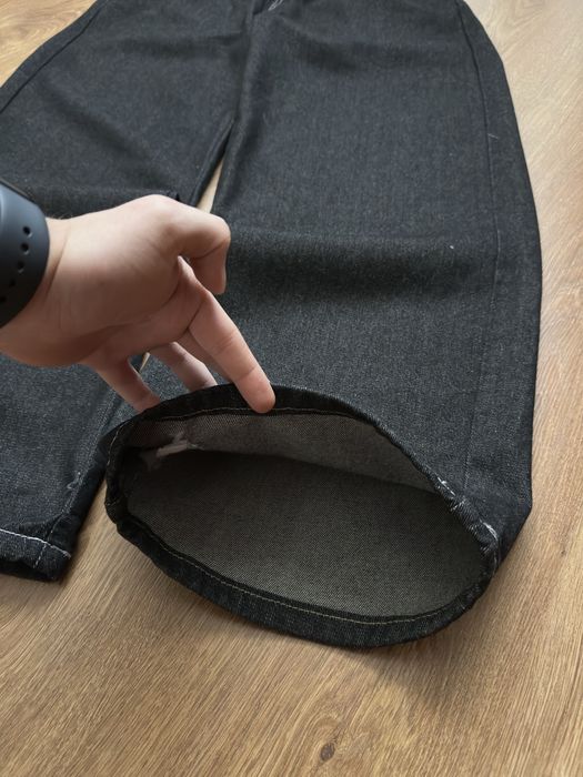 Baggy jeans raw denim bershka з кліпсами джинси архівні рав денім
