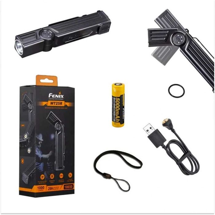 Fenix WT25R Ліхтар (1000 Люмен 220 Метрів +Магніт) ГАРАНТІЯ 5 РОКІВ!