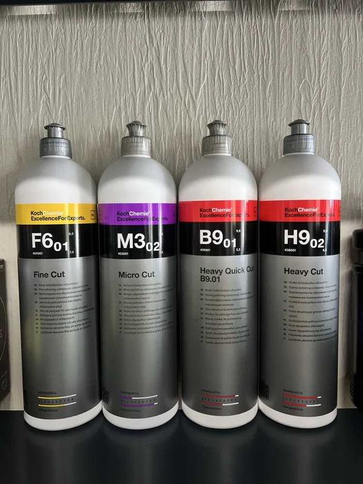 Полірувальні пасти та круги Koch Chemie / Поліровка авто, Кох, склад