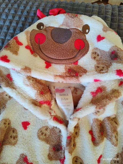 Szlafrok dla 2-3 latki