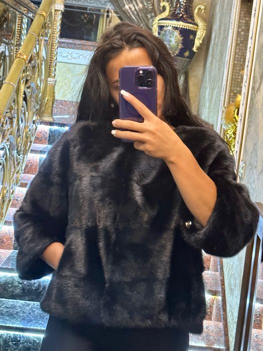 Норковая шубка- накидка MANETTI Italia