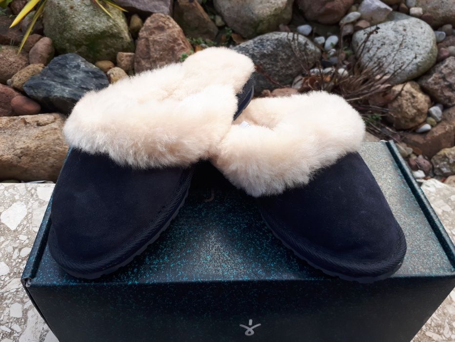 Nowe Emu jolie indigo kapcie granat us 5 35/36