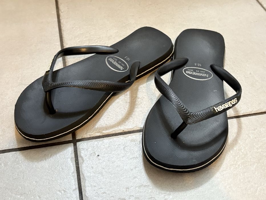 Klapki Havaianas Slim Czarne rozm. 35-36 / 23cm - stan bdb!