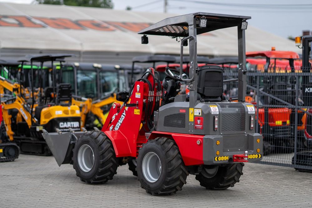Ładowarka przegubowa silnik KUBOTA 1000 kg udźwig + łyżka + widły