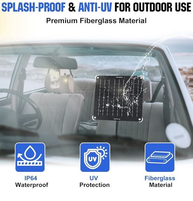 Carregador Solar de Bateria 10W – ECO-WORTHY